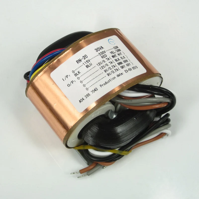 115 V – 230 V, 30 W, 35 W, 50 W, R-Core-Transformator, Dual-Ausgang für Röhrenverstärker, Vorverstärker, AMP-Decoder, DAC, CD-Player – Detail 7