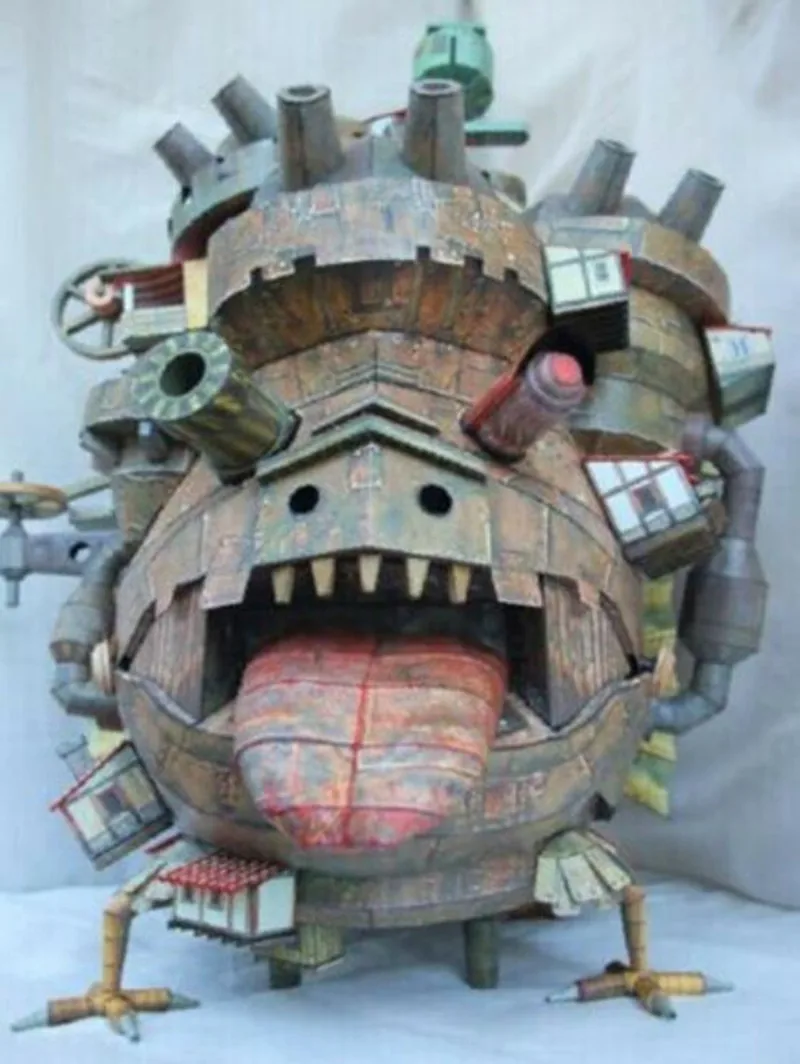 Hayao Miyazaki Hal's Mobile Castle Land Version Handcraft 3D Paper model Kit