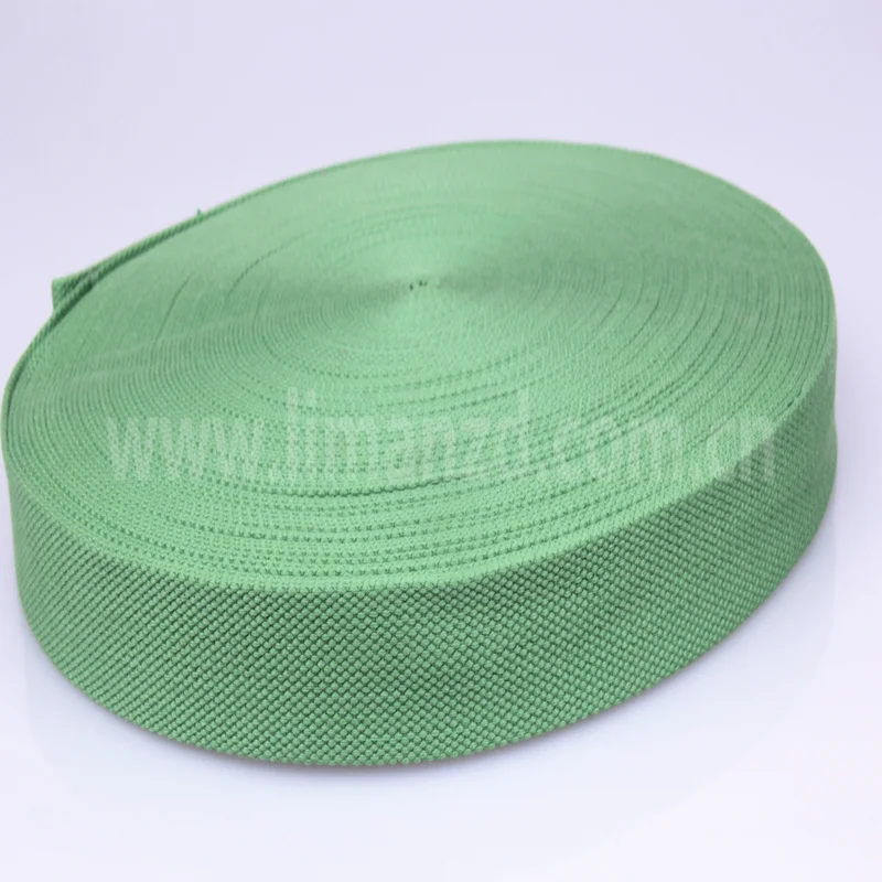 

Green Cotton Webbing Tape For Sofa Furniture 3.2CM