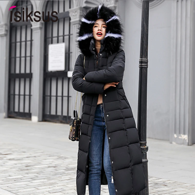 long Parkas korean style fashion quilted jacket women winter outfits 2024 Thicken Warm Long Coat Clothing Hooded Autumn Clothes