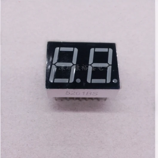 100pc Common cathode/Common anode 0.56inch digital tube 2 bit digital tube display Red Static digital tube 18pin