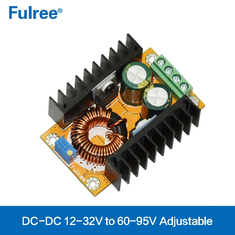 DC 12V 24V to 36V 48V 60V 72V 90V DC Boost Adjustable Voltage 12 Volt to 24 36 48 Volt Step Up Power Converter Battery Charging