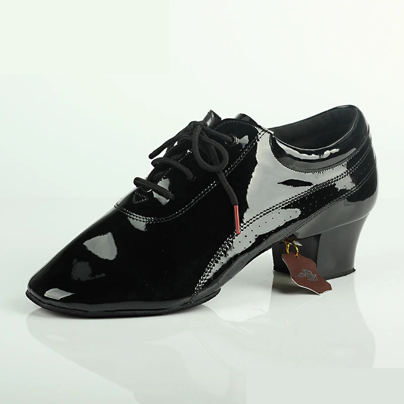 Ballroom Dance Schuhe Männer Schuh Turnschuhe Latin Schuhe Erwachsene Zwei sohlen Lehrer Praxis Nationalen standard Schuhe Patent Leder BD424