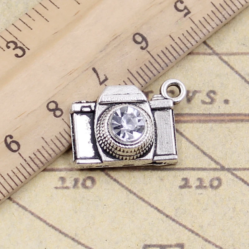 10 sztuk Charms aparat 20x16mm tybetański srebrny kolor wisiorki antyczna biżuteria Making DIY Handmade Craft wisiorek z brązu