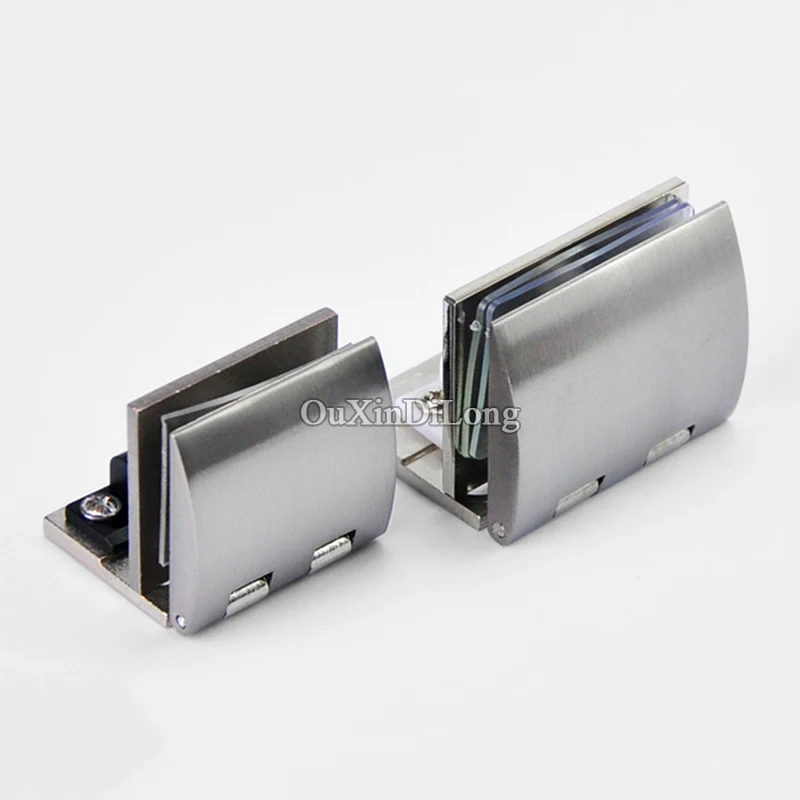 Express Shipping ! High Quality 50PCS Glass Cabinet Hinges Wine Display Cabinet Door Hinge Glass Clamp Hinges