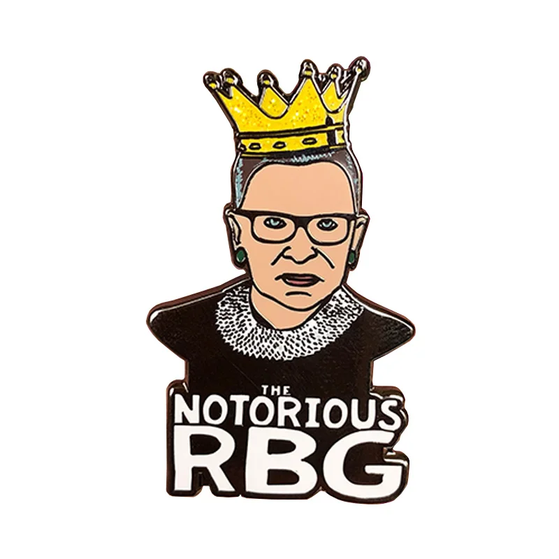 Ruth Bader Ginsburg Notorious RBG- Enamel pin