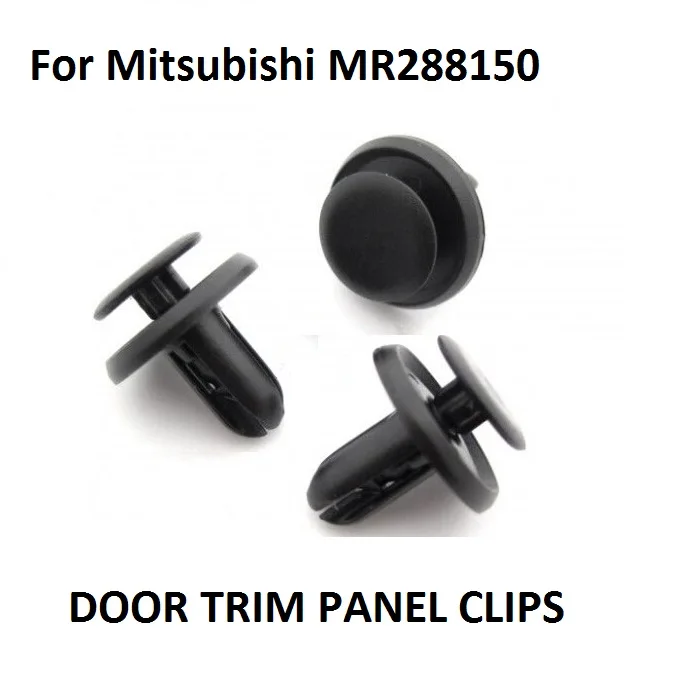 x10 OE#MR288150 For Mitsubishi 6mm Plastic Trim Clips Bumpers, Grille, Wing Liner & Splashguards New