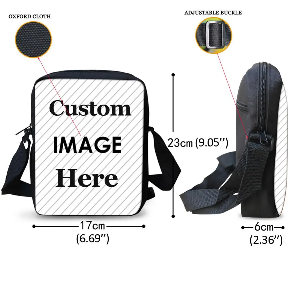 Jackherelook Customized Sunflower Pattern Crossbody Bags for Children School Bag Teenagers Messenger Bag Casual Daily Travel Bag
