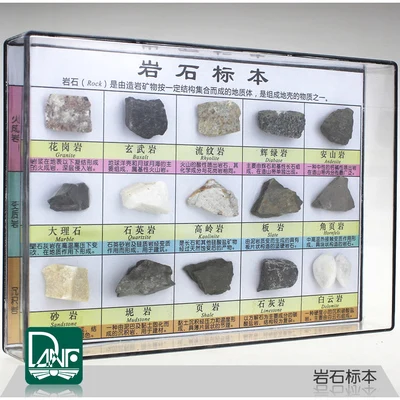 

15 kinds Rock samples popular science teaching instruments Children's gifts