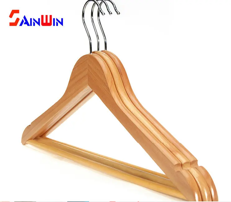 

Sainwin 10pcs/lot 44.5cm High-grade Men Wooden Hanger Coat Suit Hangers For Clothes Rack Wood Clothes Pegs