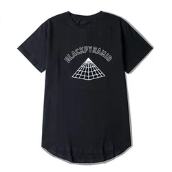 男性用黒ピラミッドTシャツ,ヒップホップスタイル,レベリング,茶色,半袖,綿延長,ティートップ,新着