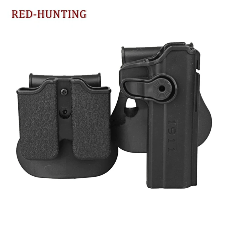 IMI Gun Holster Colt 1911 Magazine Pouch Double Mag Holster Case Tactical Gun Holster for 1911