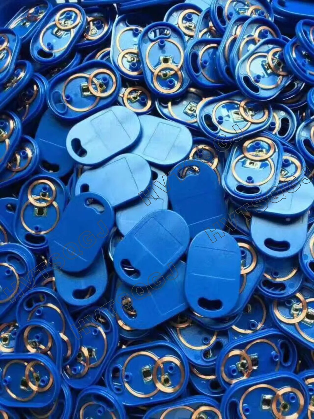 100pcs IC+ID Dual Chip RFID Key Fobs 125kHz+13.56MHz  EM4100 FM11RF08 for Access Control