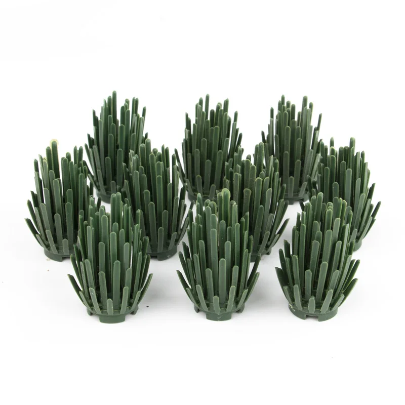 12PCS Garden Accessories Building Blocks Military MOC City Parts DIY Toys Green Bush Grass Tree Plants Bricks Compatible C043