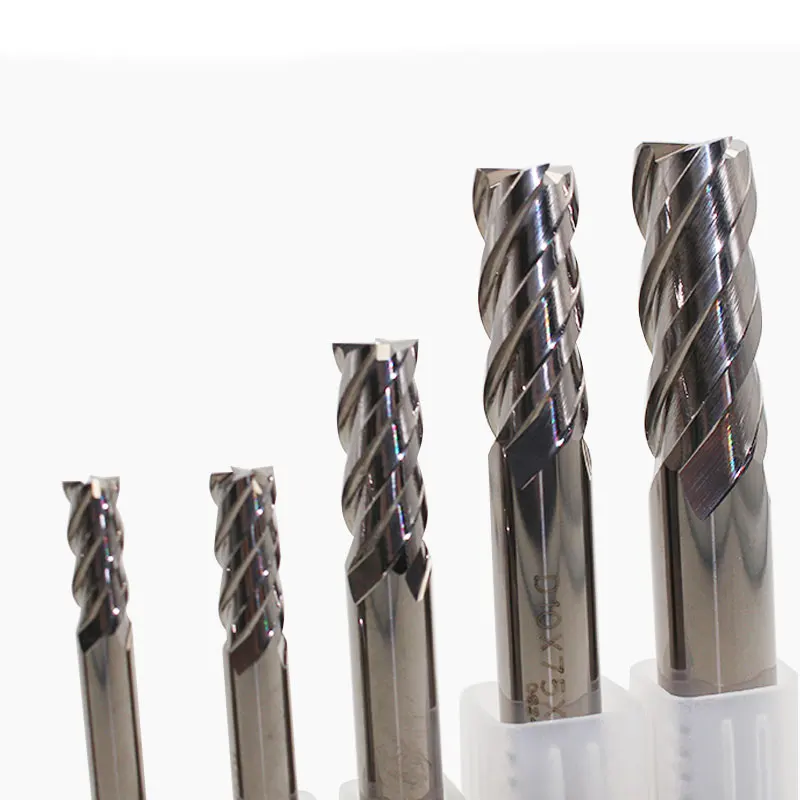 1pc end mill 3mm 4mm 5mm 6mm  8mm 10mm 12mm 4Flute Cermet flat endmills router bit cnc lathe milling cutter tool free shipping