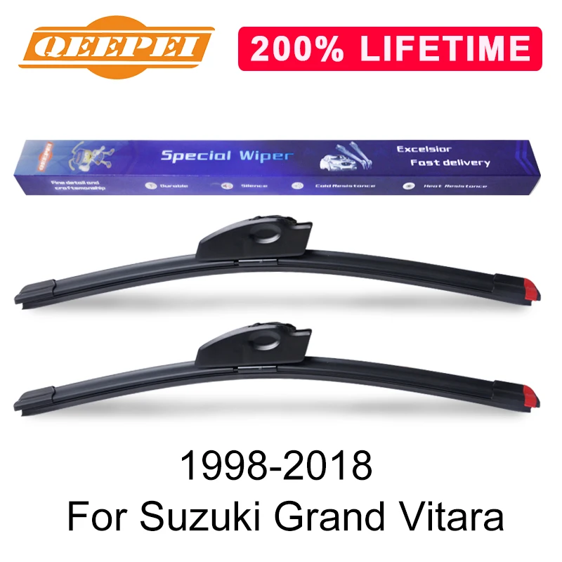 

QEEPEI Replace Wiper Blade For Suzuki Grand Vitara 1998-2018 Silicone Rubber Windshield Windscreen Wiper Auto Car Accessories