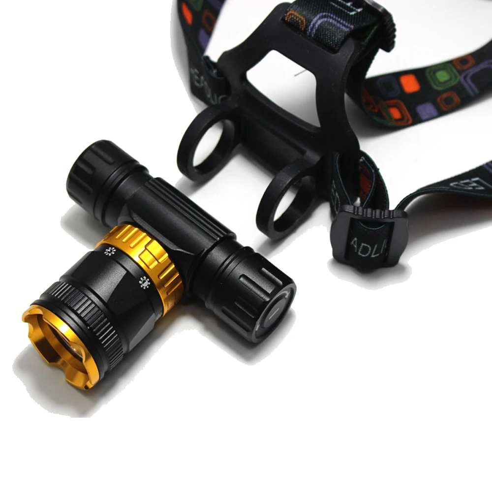 swimming 5800LM T6 Diving head lamp Waterproof Headlight Led Lighting led Headlamp light Torch + 18650 battery + AC / charger