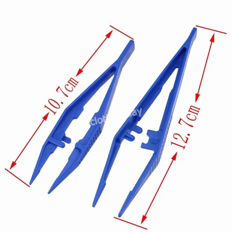 

Blue Plastic Tweezer 12.7cm 5 inches 127mm 5" Tool Pick Thing School Medical First Aid Disposable wholesale