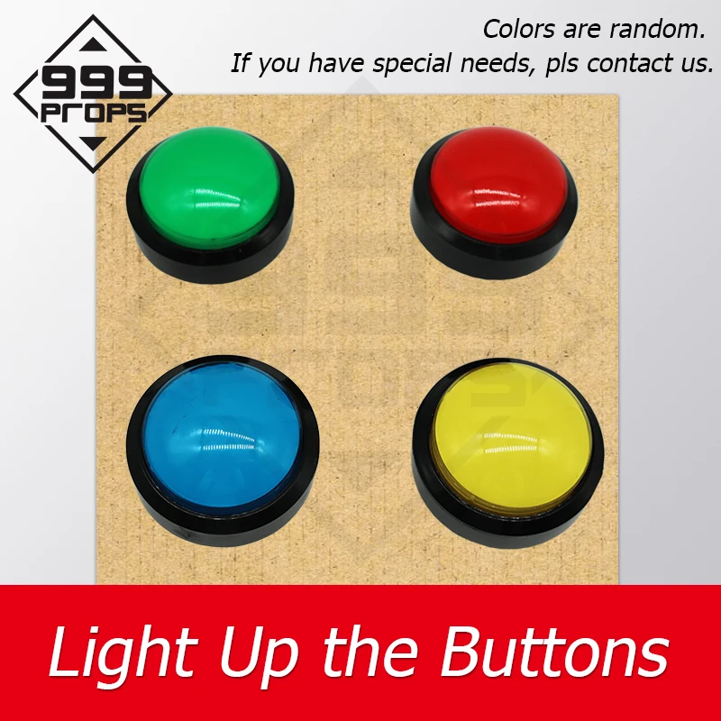 

Escape Room Lighting Button prop Colorful buttons Prop light up buttons in correct sequence to open door Chamber game