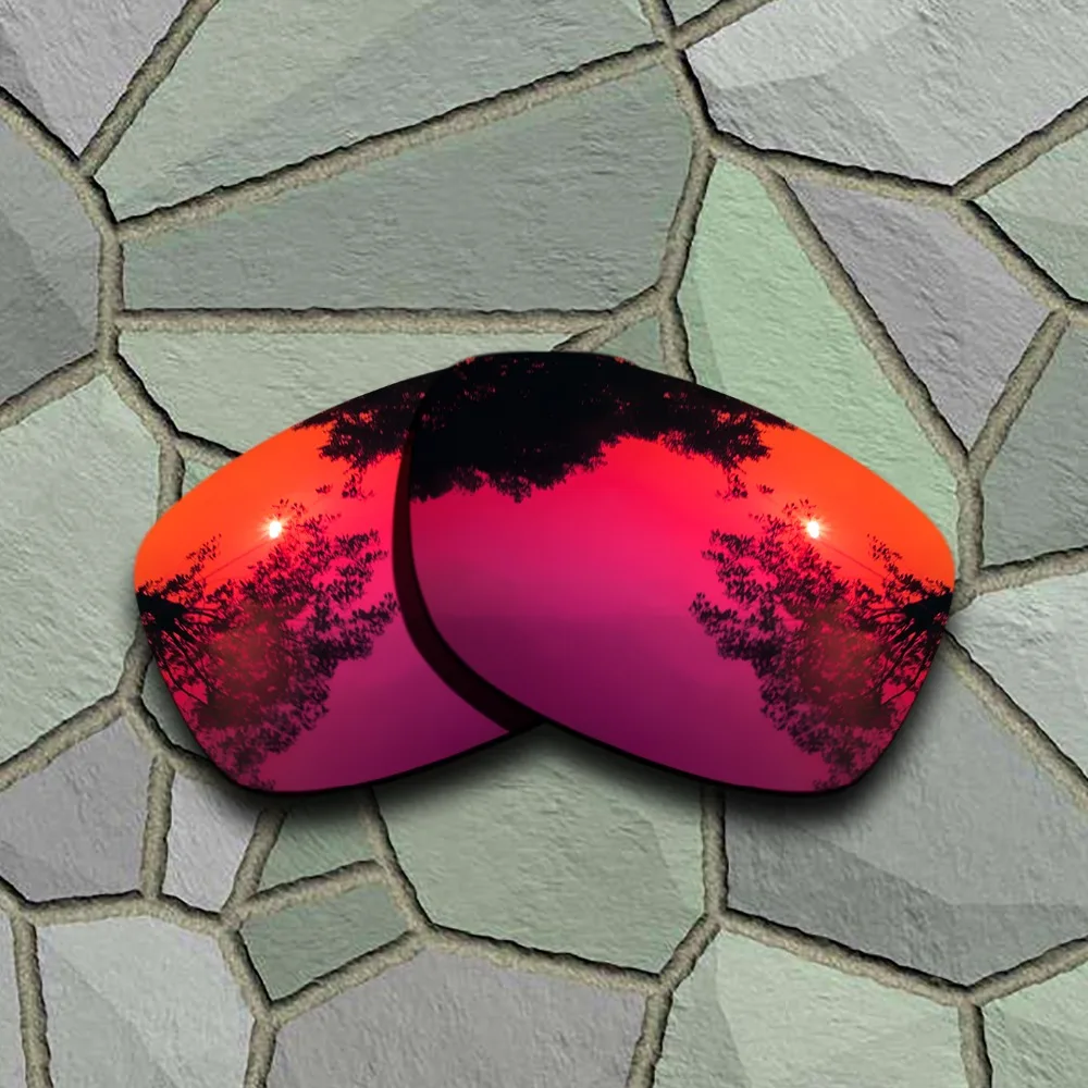 Red Orange&Violet Red Sunglasses Polarized Replacement Lenses for Oakley Jupiter Squared