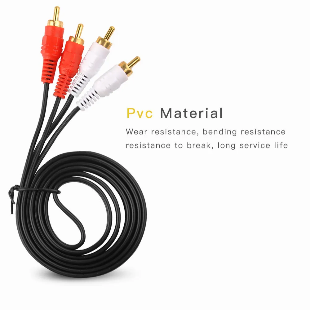 HIFI Stereo Pair RCA Cable High-performance Premium hi-fi Audio 2rca a 2rca Interconnect Cable Double RCA maschio a maschio Wire