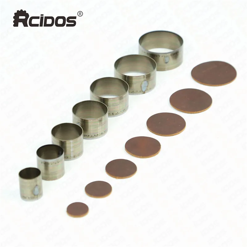 RCIDOS DIY Vegetable tanned leather hand bell round die cutter,photo paper Circle cutting mold,7pcs 20/25/30/35/40/45/50mm