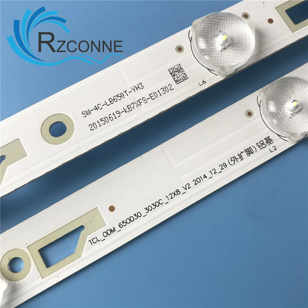 4C-LB650T-YH3 LED backlight strip 8 lamp for 65UB6416 65UA6606 L65E5800A LVU650CMDX 4C-LB650T-VH3 ODM_650d30_3030C_12X8 V4 V2