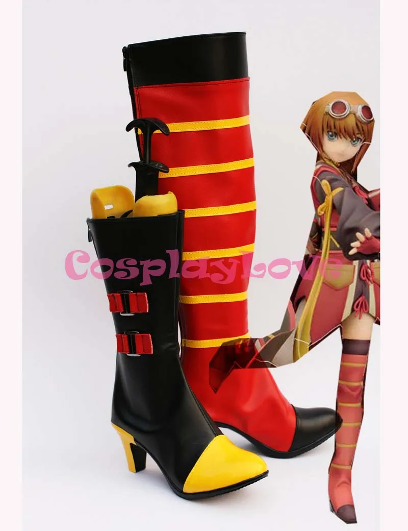 

Tales of Vesperia Rita Mordio Cosplay Shoes Boots Custom-Made For Halloween Christmas Festival CosplayLove