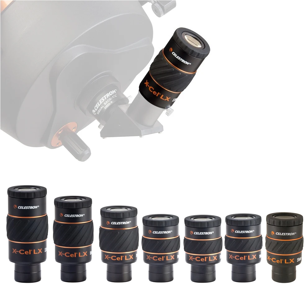 Celestron X-CEL LX Eyepieces 60degree Wide-angle Spotting Scopes Telescope Eyepiece Accessories 2.3mm 5mm 7mm 9mm 12mm 18mm 25mm