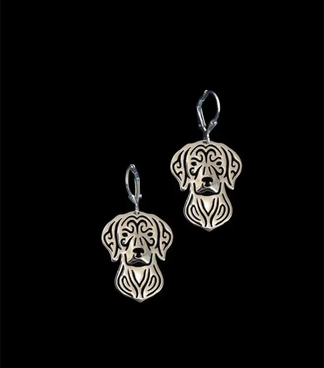 Unique Handmade Hollow Vizsla Earrings Dog Earrings Pet Lovers Gifts Idea