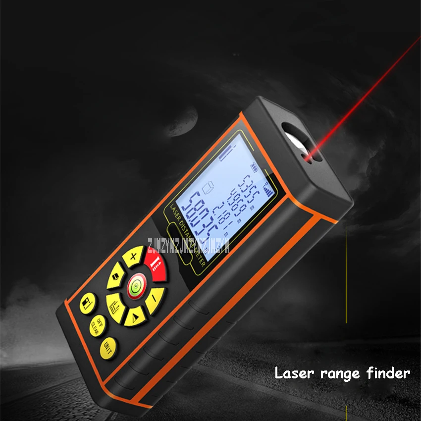 H-40 1.5V * 2 Elektronik Portabel Penggaris Pengukur Jarak Laser Presisi Tinggi Inframerah Genggam Jarak Ukur 0.03-40M