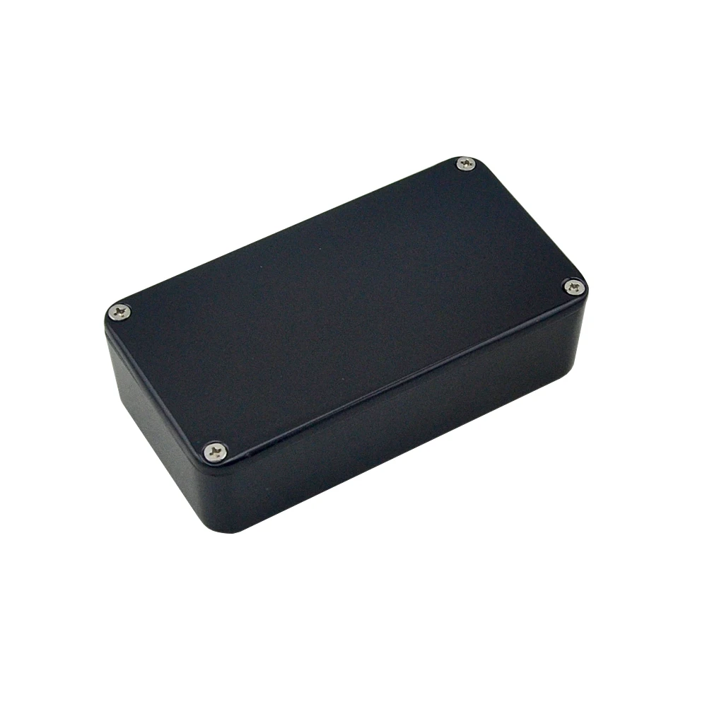 5 PCS 1590B Aluminium Metal Box Case Enclosure Black For DIY Guitar Effect Pedal  free shipping