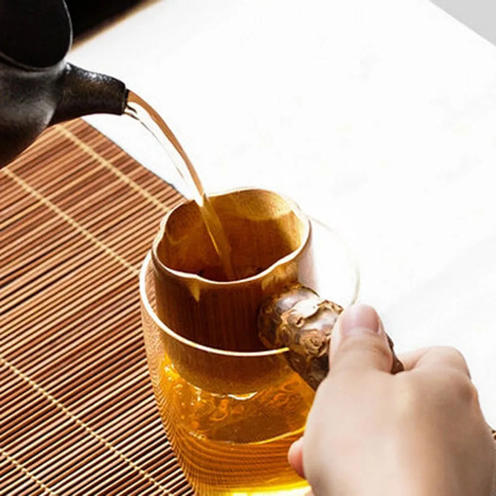 1Pc Bamboo Tea Strainer Tea Handy Tool Accessories Home Office Colander Hand Made Artware Anti-mildew Tea Strainer Filter