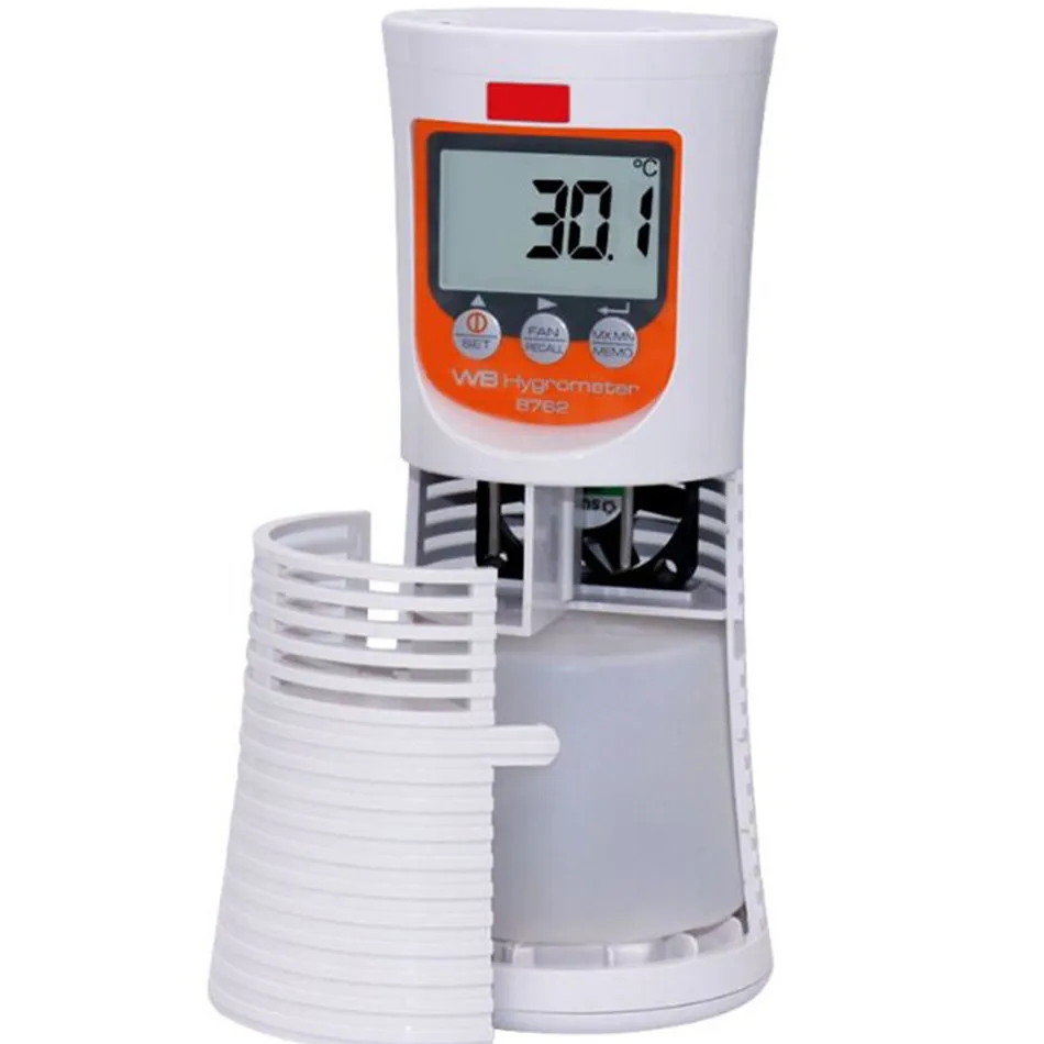 AZ8762 Dry And Wet Bulb Thermometer Greenhouse Measurement Industrial Grade Digital Bulb