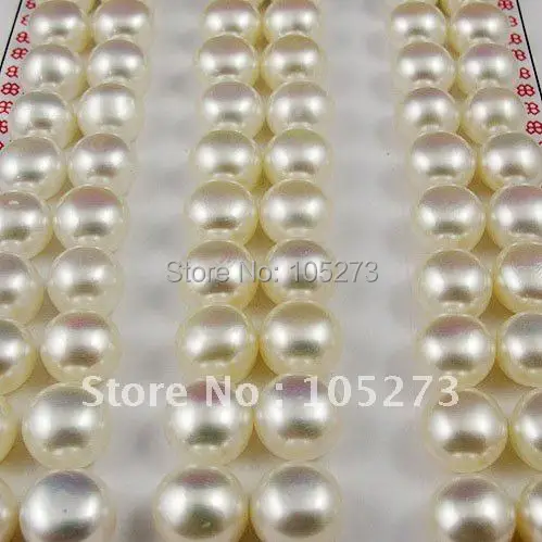 Free shipping AAA 7-8MM White fresh water button pearls half drilled 30pairs/lot New Arrive Fashion Pearl Jewelry Party Gift