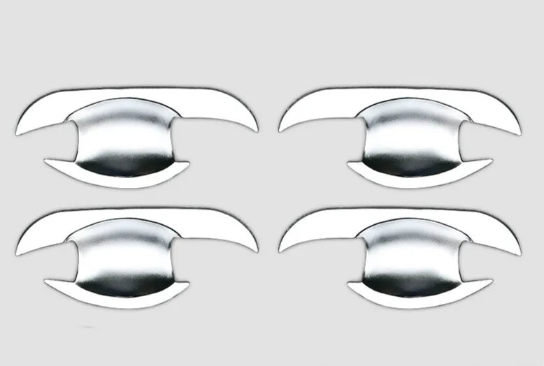 FUNDUOO For Hyundai IX35 Tucson 2009-2014  ABS Chrome Door Handle Cup Bowl Cover Trim Sticker Styling