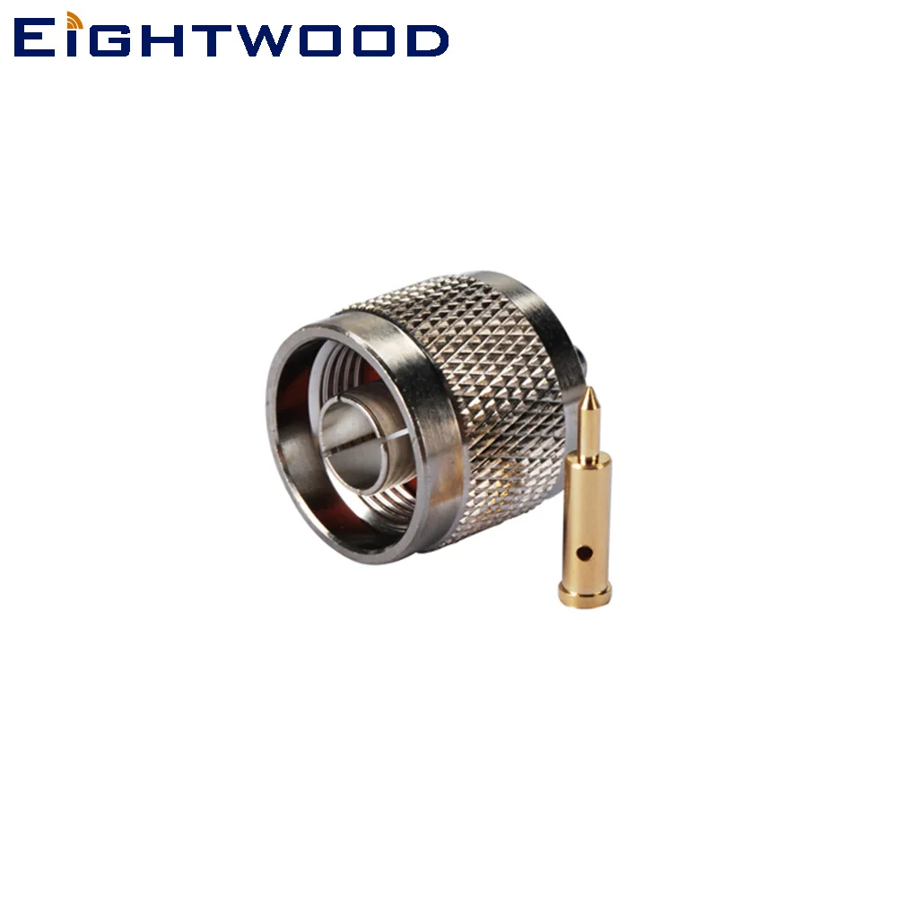 

Eightwood 5PCS N Solder Plug Male RF Coaxial Connector Adapter Crimp Semi-rigid .086" RG405 Cable for Antenna Satellite System