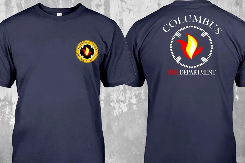 New Columbus Ohio Fire Department Division of Fire Show Duty Rescue 2019 Brand Clothing Casual Male Designing Cheap T Shirts