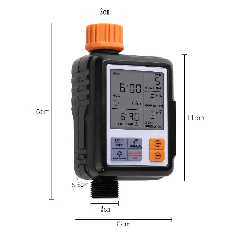Hot Intelligent Automatic Use Drip Irrigation System Set Electronic Timer LCD Screen Sprinkler Controller Garden Watering Device