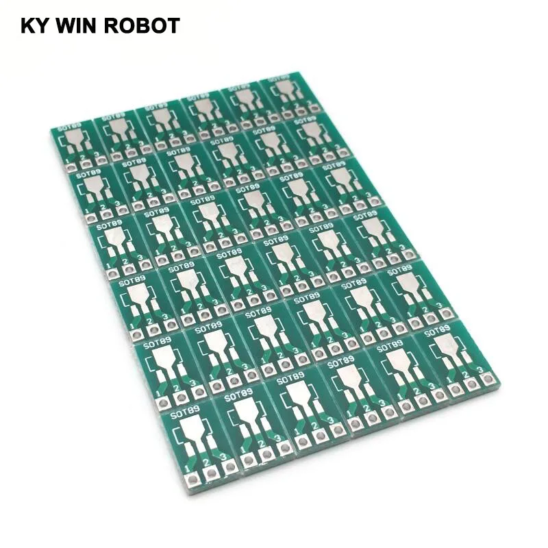 100szt SOT89 do DIP SOT223 do DIP Adapter Board Transfer Plate Pinboard 1.5mm Pitch Pin Space Test PCB Electronic Circuirt Board — zdjęcie 6