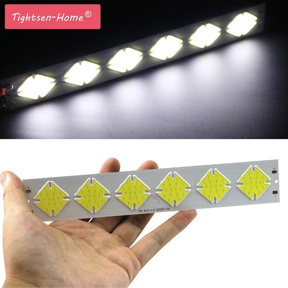 

10W 202x35mm DC 12V led cob thin bar strip CHIP lamp light cold white cob for bulb cob led strip chip DIY Lighting