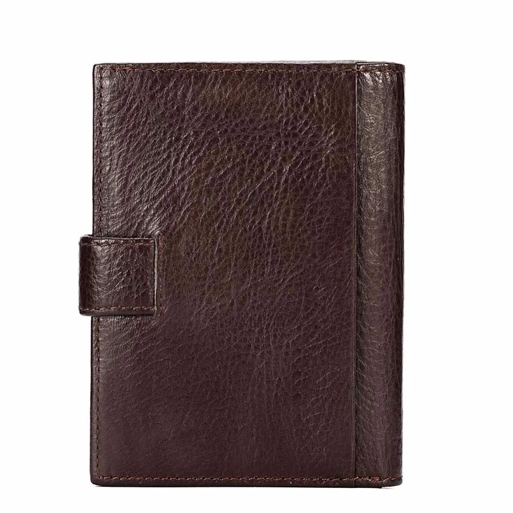 KAVIS – portefeuille porte-passeport en cuir véritable pour homme, porte-monnaie magique