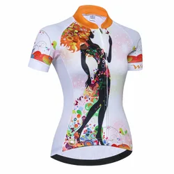 Cycling Jersey women Bike Jerses 2019 road MTB bicycle Short Sleeve Outdoor sportswear maillot Racing top Shirt breathable white