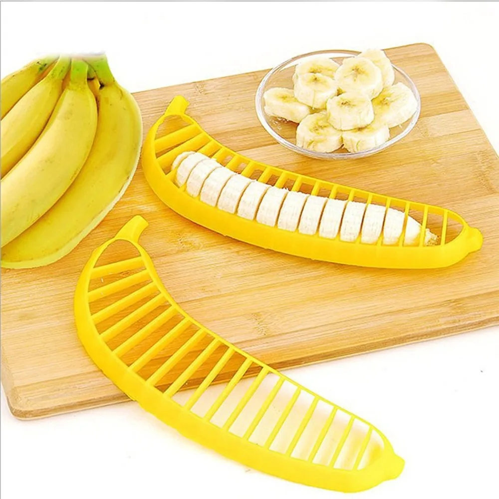 1pcs Banana Slicer Chopper Cutter for Fruit Salad Sundaes Cereal Kitchen Tools(10)