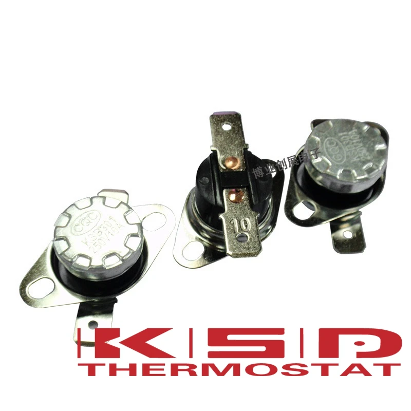 5pcs  KSD301 135C-160C Celsius degree 10A250V N.C. Normally Closed N.O. NormallyOpen Temperature Switch Thermostat 140/145/150/