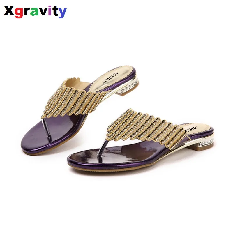 

Hot Summer Flip Flops Girls Casual Leaf Shoes Sexy Crystal Rhinestone Design Women Sandal Hot Ladies Genuine Leather Shoes B264