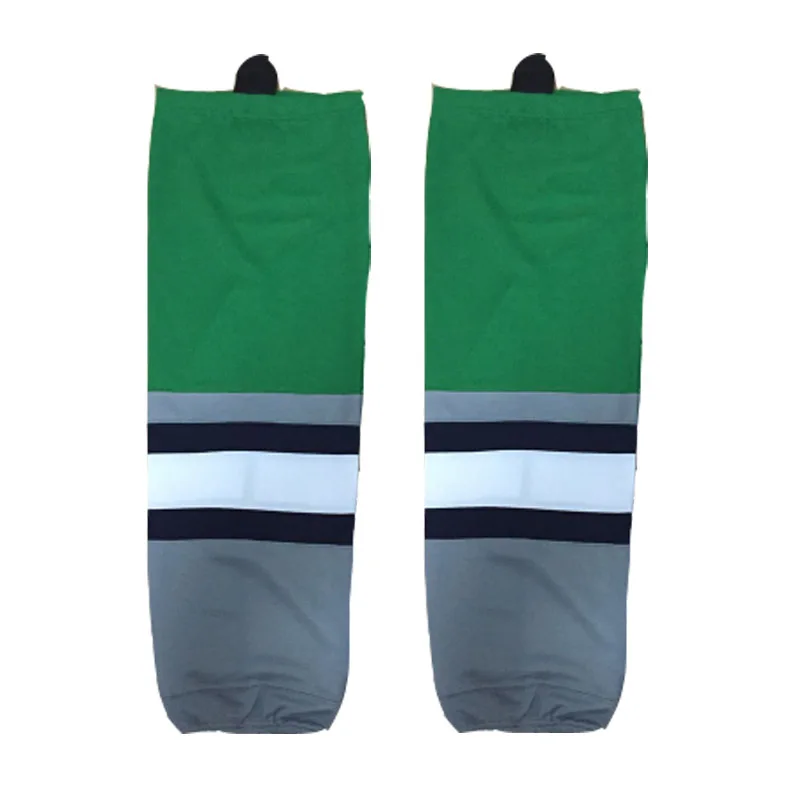 

COLDINDOOR 100% Polyester green Ice Hockey Socks Cheap Shin Guards W008