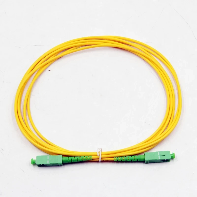 SCAPC fiber patchcord 0.5 1m 2m Singlemode Simpex patch cable SM SX SC/APC-SC/APC optical fibre jumper 20 35 50 100 200pcs