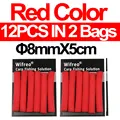 12 Piezas de 8mm Rojo