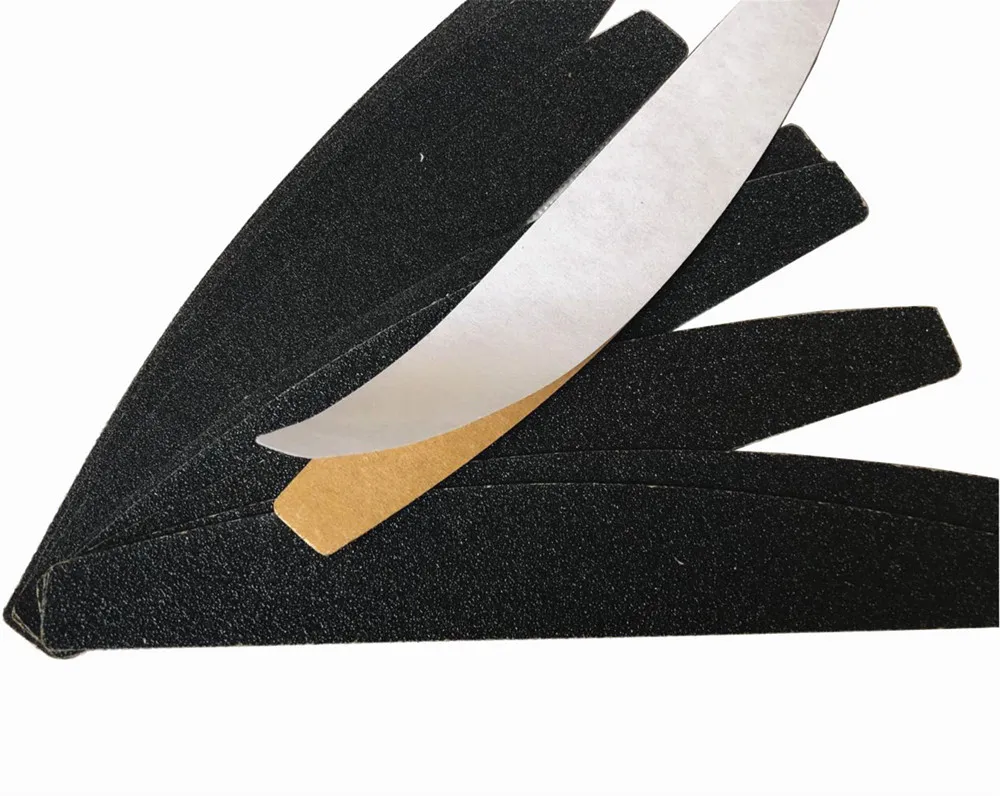 10 Pcs  Removalble Pads Durable Nail File Replacement Sandpaper Halfmoon Shape